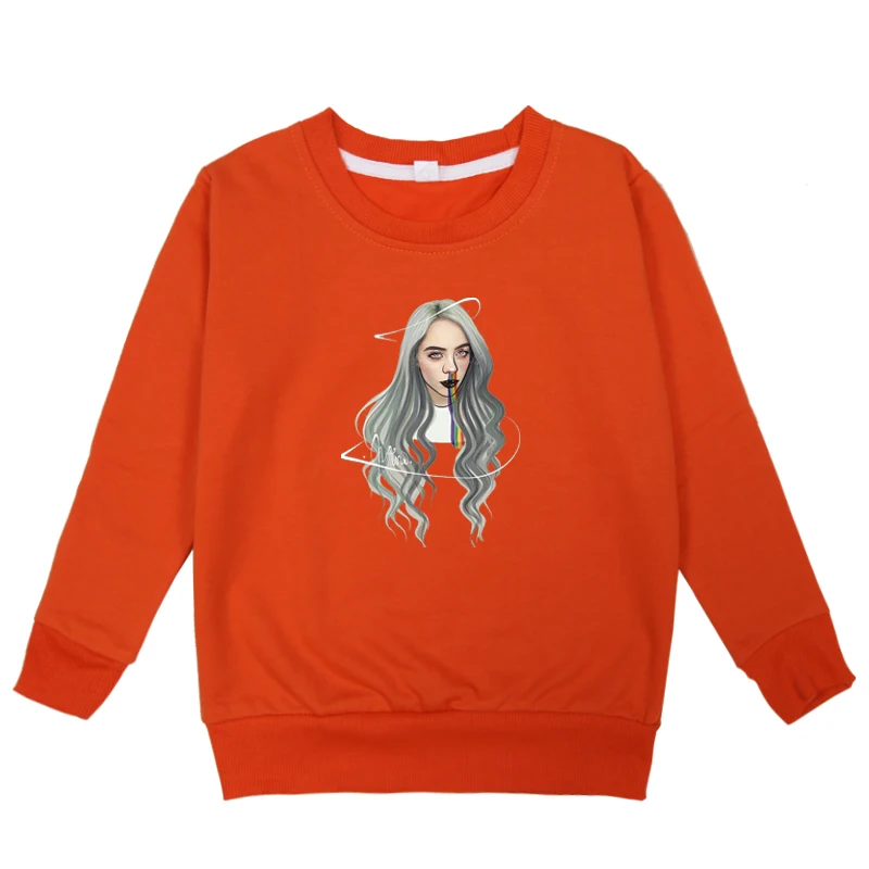 kids hoodies 5 Fashion Billie Eilish T-shirts Kids Clothes Winter Autumn Hoodie Children Sweatshirts for Baby Boys Girls Long Sleeves hoodie - Цвет: kids hoodies 5