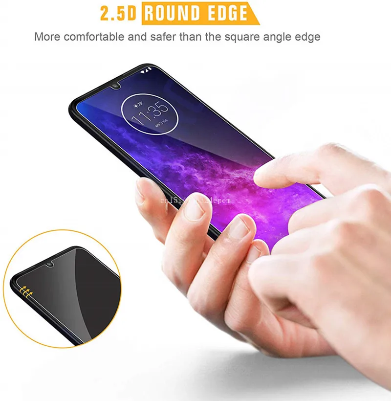 2 шт. закаленное стекло для Motorola One zoom/ action/Vision Защита экрана Moto zoom Защитная пленка