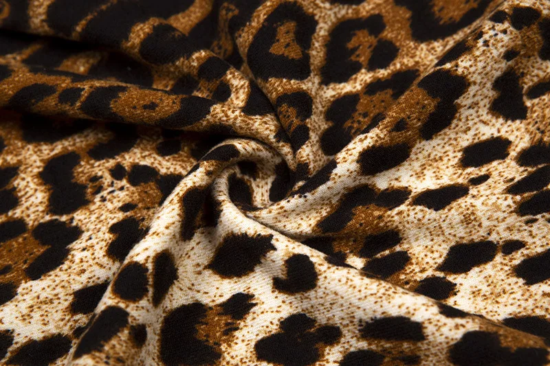 Сексуальный глубокий v-образный вырез без рукавов Леопардовый боди комбинезон женский s комбинезон модный клубный костюм сексуальная