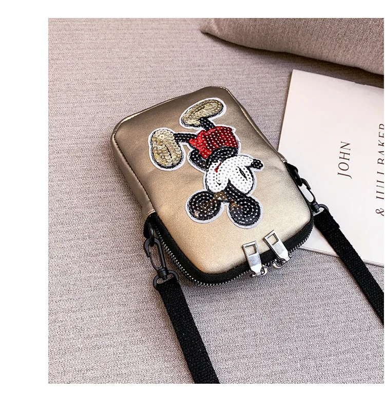 Disney shoulder bag Mickey mouse lady messenger shoulder cartoon bag female new casual messenger shoulder bag