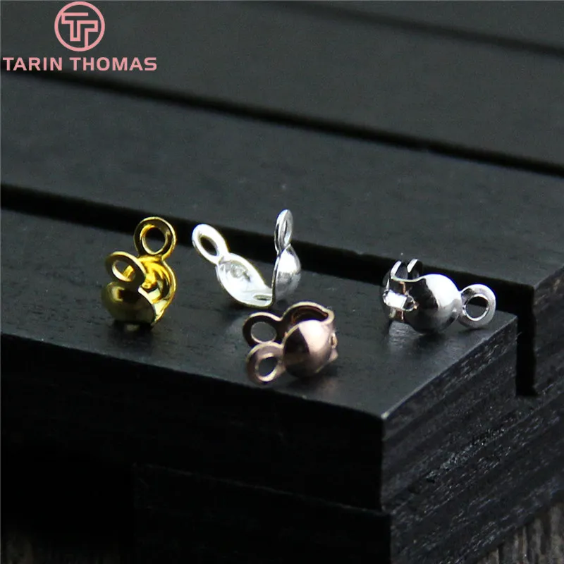 (3919)Iron or Copper Crimp End Caps &amp Clasps Wire and Thread Covered Connect Jewelry Accessories Wholesale | Украшения и