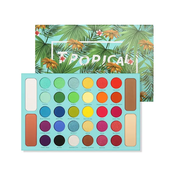 Docolor 34 Color Matte Shimmer Eyeshadow Palette Waterproof Smudge-proof Eye Shadow Powder - Цвет: QT0520A