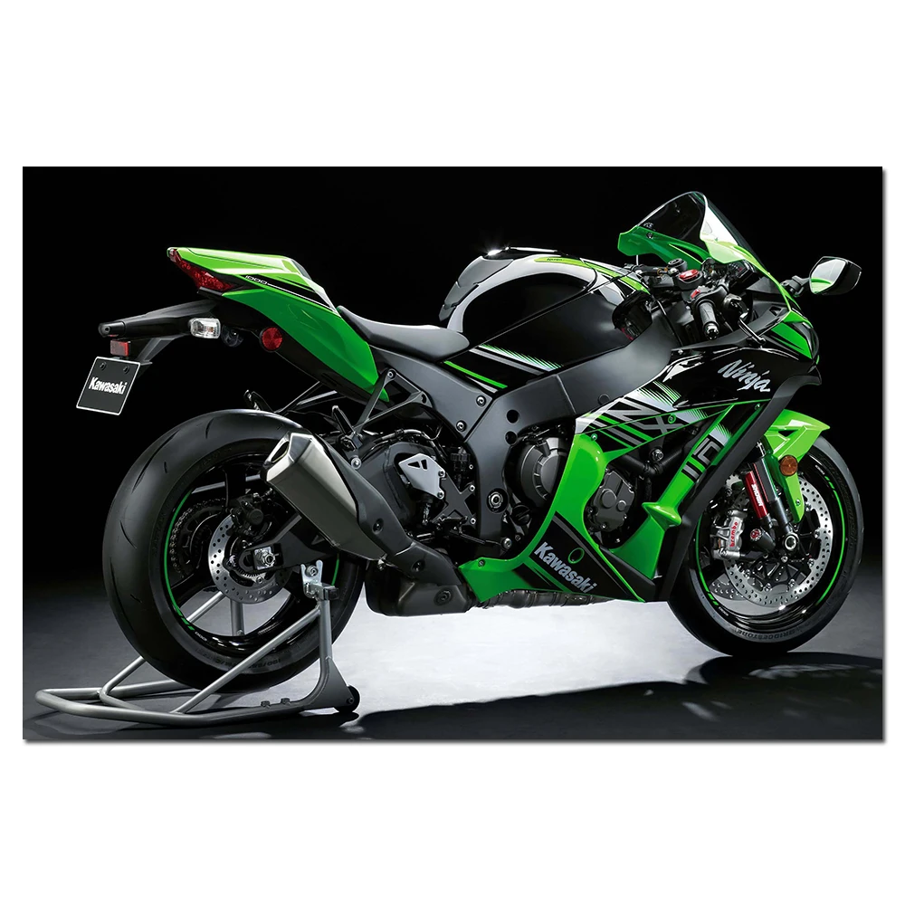 Постеры с принтом на холсте Kawasaki Ninja ZX 10R KRT Edition Картина для мотоциклов украшение