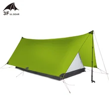 3F UL GEAR shan jing 20D silnylon 2 человека Oudoor Сверхлегкий Кемпинг палатка полевое, для выживания профессиональная бескаркасная палатка