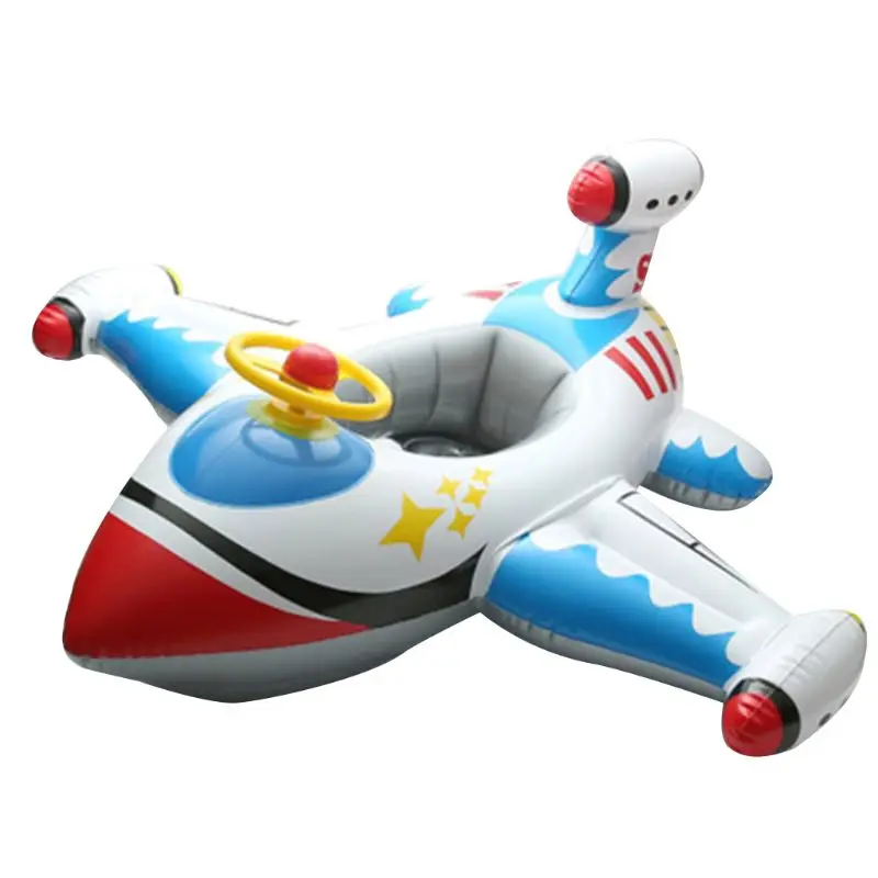 Inflatable Swimming Ring Airplane Baby Float Seat Toddler Infant Pool Boat