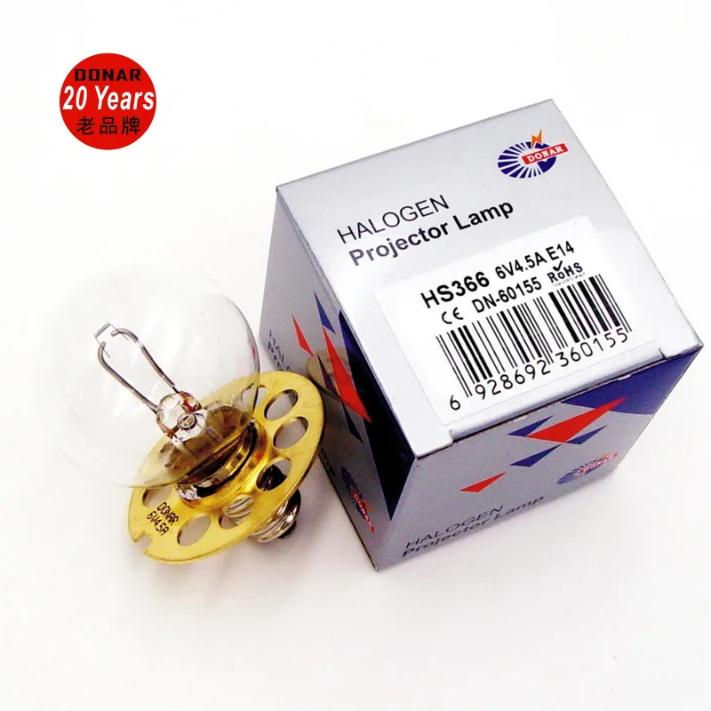 HS900-930 6V 4.5A 27W 9 hole E14 ophthamic incandescent light bulb 6V4.5A Haag Streit HS 900-930 microscope slit lamp