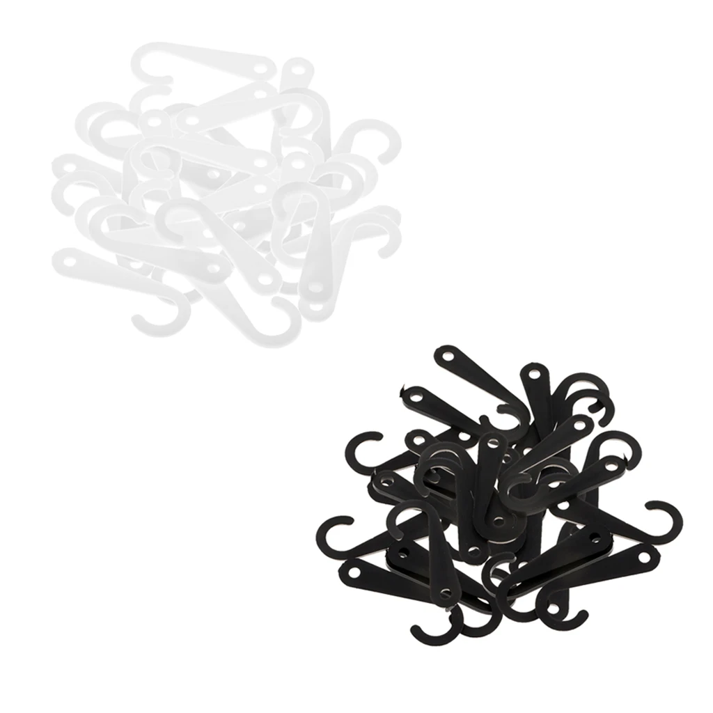 100 Pieces Plastic J Hooks Hanger for Socks Retail Clothes Display Hanger Accessories