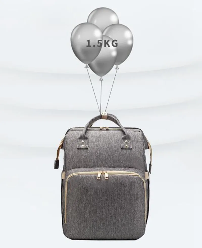 MOTOHOOD Mother Diaper Bags For Mom Multifunctional Nappy Bag Bed Backpack For Women Waterproof Mother Bag Baby Bags (11)