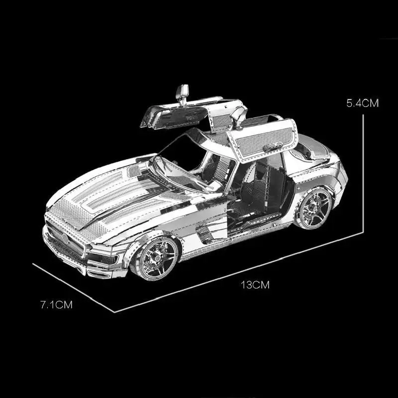 3D головоломка, металлическая модель, набор, Бабочка, винный спортивный автомобиль, сборка, сделай сам, лазерная резка, коллекция игрушек, сборные модели пазлов, игрушки для взрослых