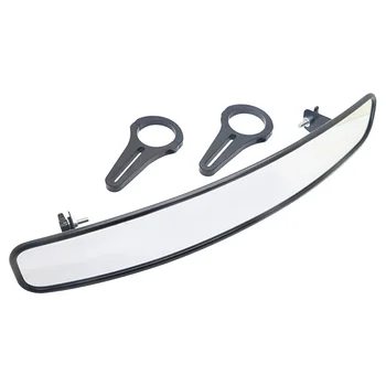 

Safety High Definition Rearview Mirror Adjustable Wide Angle Convex Replacement Parts With 1.75inch Clamp For Polaris RZR 2020