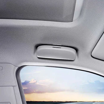 

Car Sun Glasses Case Sunglasses Holder Storage Box for Audi A4 B8 B9 A3 8V A6 C7 Q3 Q5 Q7 Interior Accessories Gray