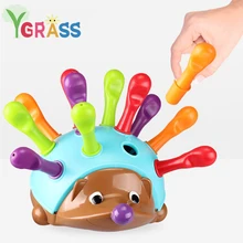 DIY Ежик головоломки игрушки для малышей 13 24 месяцев математическая игра укладки обучения детей развивающие образовательные математические игрушки подарки