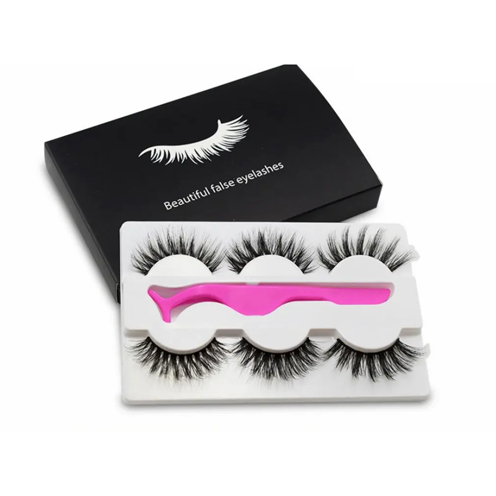 

5D Three-dimensional Imitation Water False Eyelashes Thick Cross Messy Exaggerated Nature Imitation Hairy Fake Eyelashes 3 Pairs