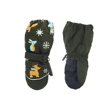 Детские снегоходные перчатки зимние теплые лыжные перчатки спортивные водонепроницаемые ветрозащитные зимняя рукавица Регулируемый лыжный ремень аксессуары для катания на лыжах