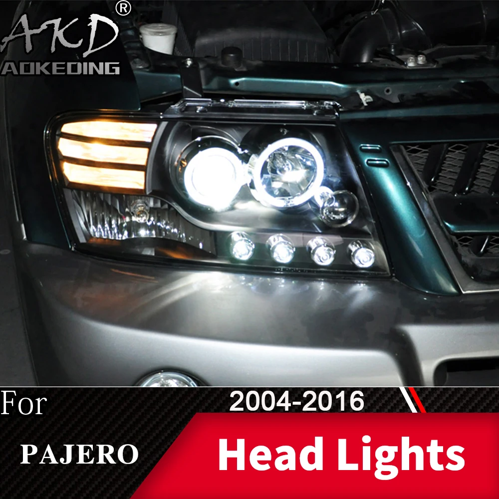 Фара для автомобиля Mitsubishi Pajero V73 2004- Montero головной светильник s противотуманный светильник s дневной ходовой светильник DRL H7 светодиодный Биксеноновая лампа для автомобиля