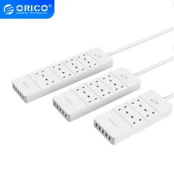 

ORICO 4 AC Outlet Surge Power Strip Protector with 5 USB Charging Port and 1 QC2.0 Charging Port US Standard Sockets for Home