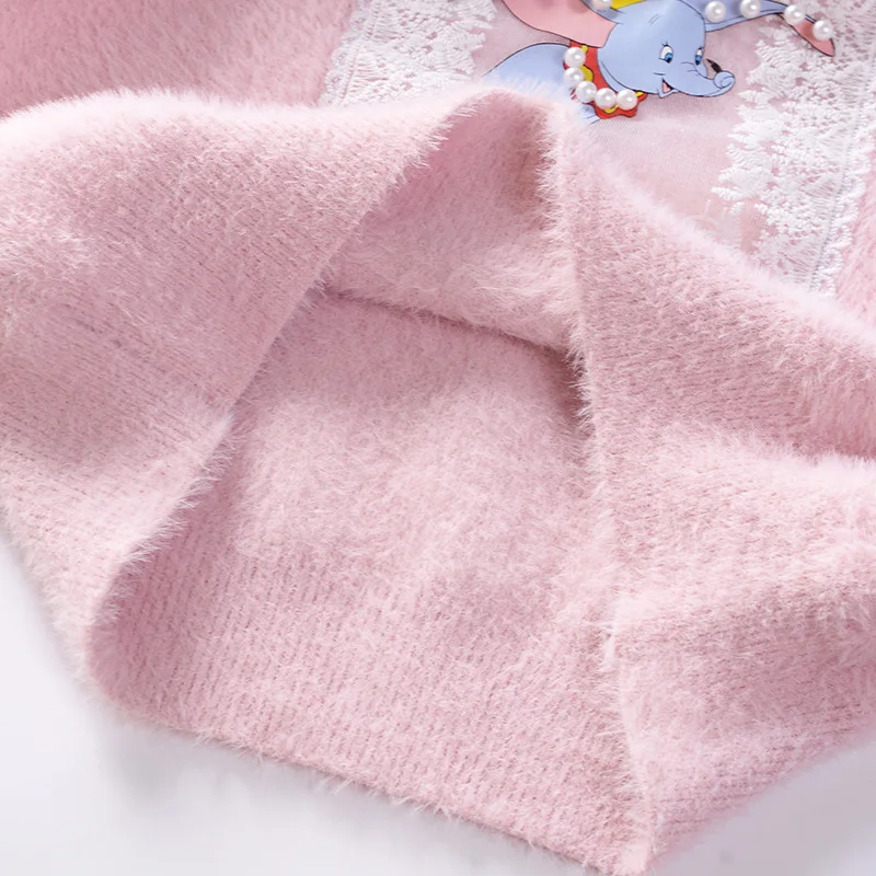 

Girls' Pullover Sweater 2019 Autumn And Winter New Style Korean-style Mink Cashmere Long Sleeve Children Sweater Batch