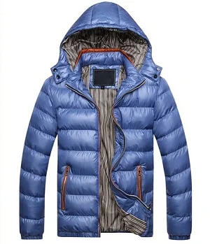 Новинка Мужская брендовая Куртка теплое пальто спортивная верхняя одежда зима весна парка chaquetas plumas hombre мужские пальто и куртки - Цвет: Синий