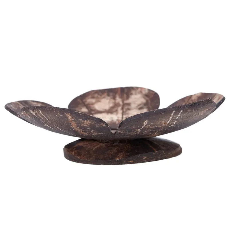 New 1PC Creative Handmade Natural Wooden Bathroom Soap Dish Box Container Kitchen Tub Storage Cup Rack Soap Holder Flowers