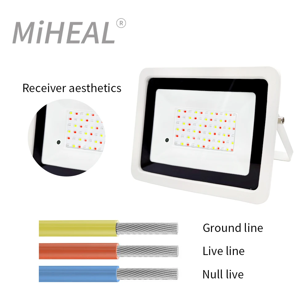 Led RGB Flood Light 50W 100W IP68 Outdoor Spotlight 220V RGB Reflector Projector Lamp With APP/Remote control