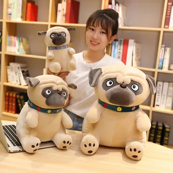 

Super hot soft cute Shar Pei 25-55cm plush toy simulation dog plush doll soft plush toy reading pillow doll child pet birthday g