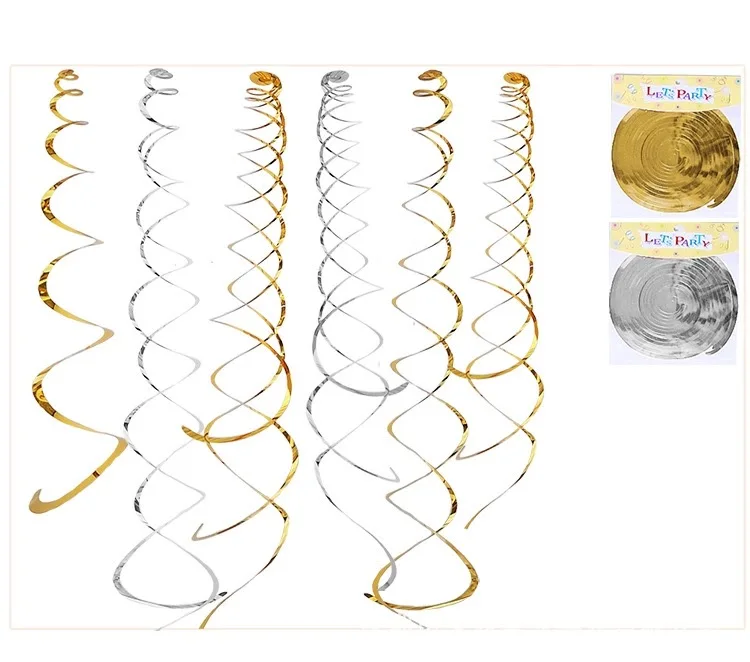 1 Beutel 70 cm PVC-Spiral-Anhänger, Girlande, Geburtstag, Hochzeit, Party, Dekoration, Weihnachten und Neujahr, Feiertagsdekoration, Lieferungen – Detail 8