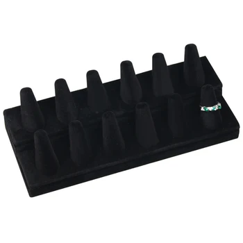 

Conical Solid Wood Bangle Bracelet Watch Holder Jewelry Display Stand Organizer Holders Cone Fashion Ring Display Stand