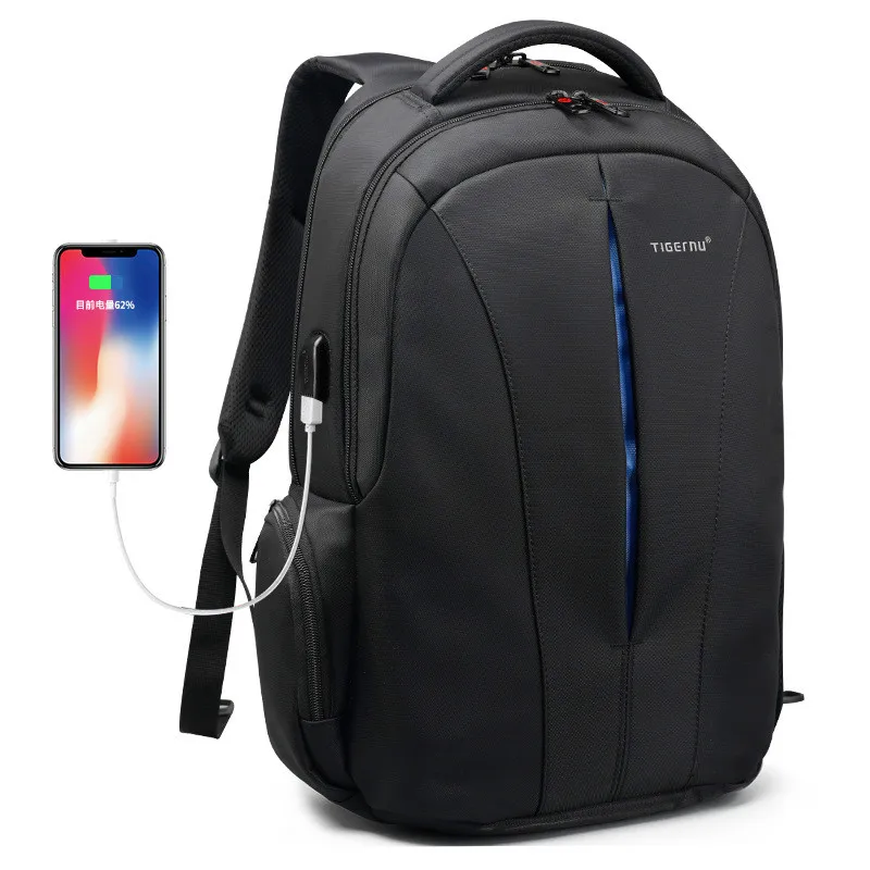 

JIULIN Splashproof 15.6inch Laptop Backpack NO Key TSA Anti Theft Men Backpack Travel Teenage Backpack bag male bagpack mochila