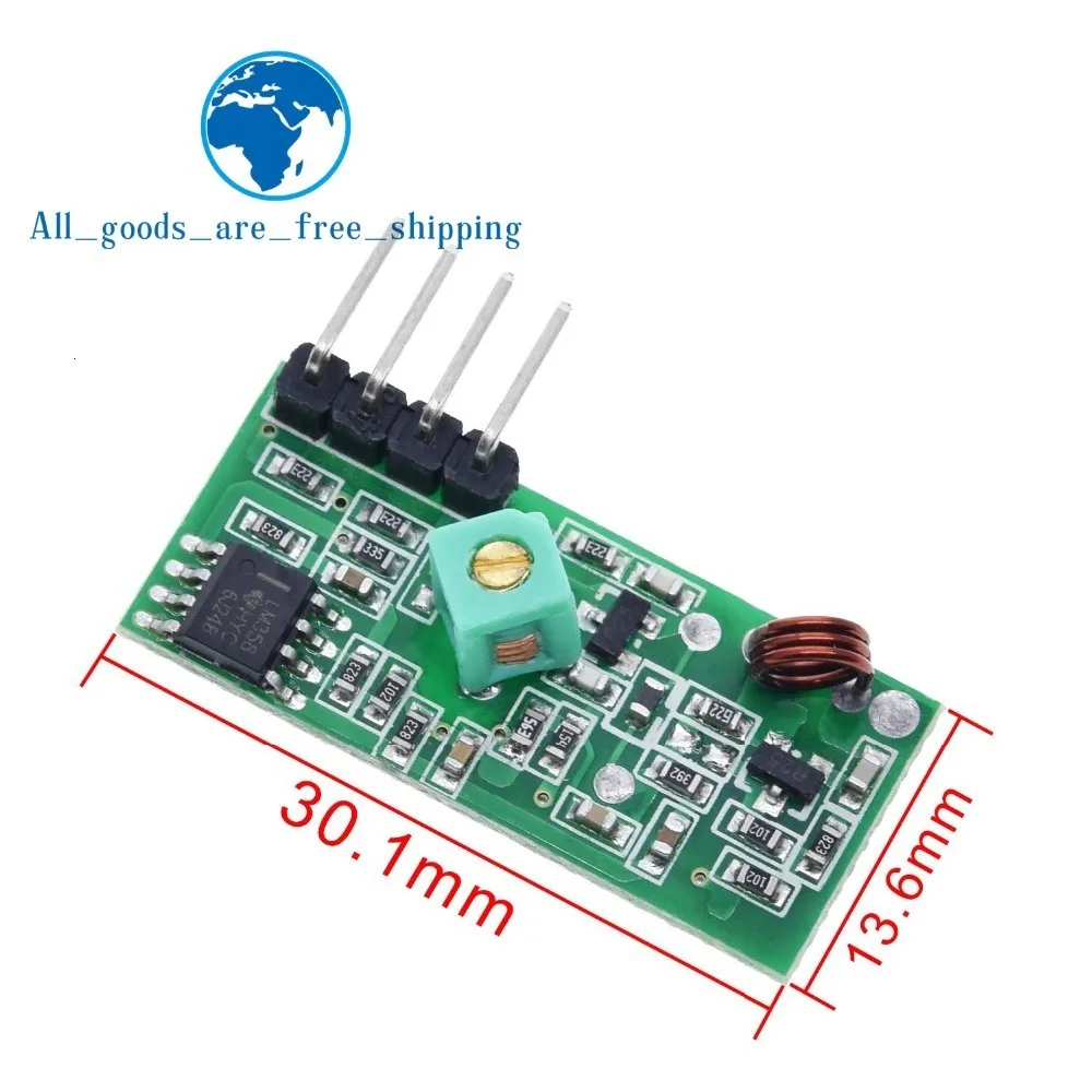 TZT умная электроника 433 мгц радиочастотный передатчик и приемник модуль связи комплект для arduino/ARM/MCU WL diy 315 МГц/433 МГц беспроводной