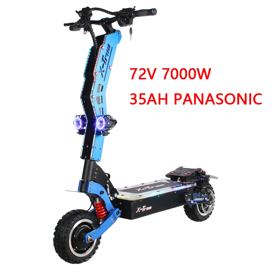EU USA STOCK】X-Tron 72V 7000W Powerful Electric Scooter Max Speed
