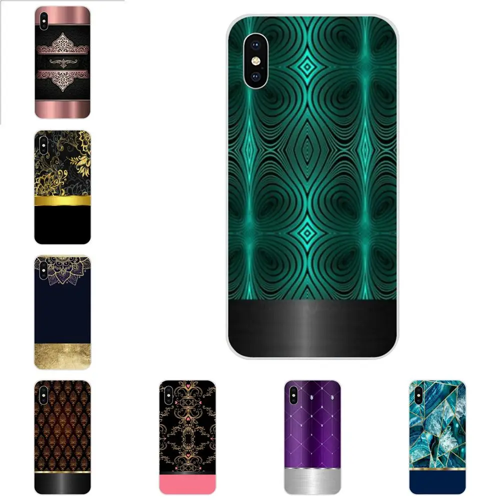Художник Мрамор полоса печать на металле для Apple IPhone X XS Max XR 4 4S 5 5C 5S SE 6 S 7 8 Plus Diy