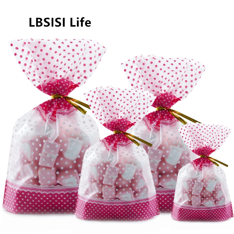 Lbsisi Life Sacs A Biscuits Et Bonbons En Plastique De Grande Taille Emballage Cadeau Pour Mariage Anniversaire Fete Cadeaux De Noel Pour Enfants Aliexpress Maison Animalerie