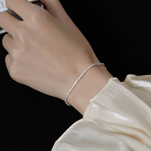 925 Sterling Silver Trendy Adjustable Bracelet &amp; Bangle For Women Fine Fashion Jewelry Wedding Party Gift
