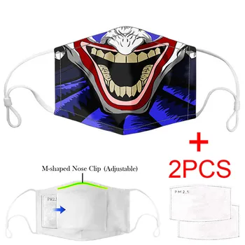 

Funny Cotton Masks Festive Party Unisex Face Mouth Mask&Activated Carbon Breathing pm2.5 Filters Anti Dust Mouth Muffle mask 4