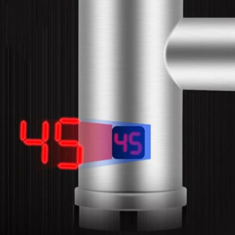  Stainless Steel Tap Instantaneous Water Heater Faucet with Water Heater Kitchen Instant Heating Tap - 4000390968533