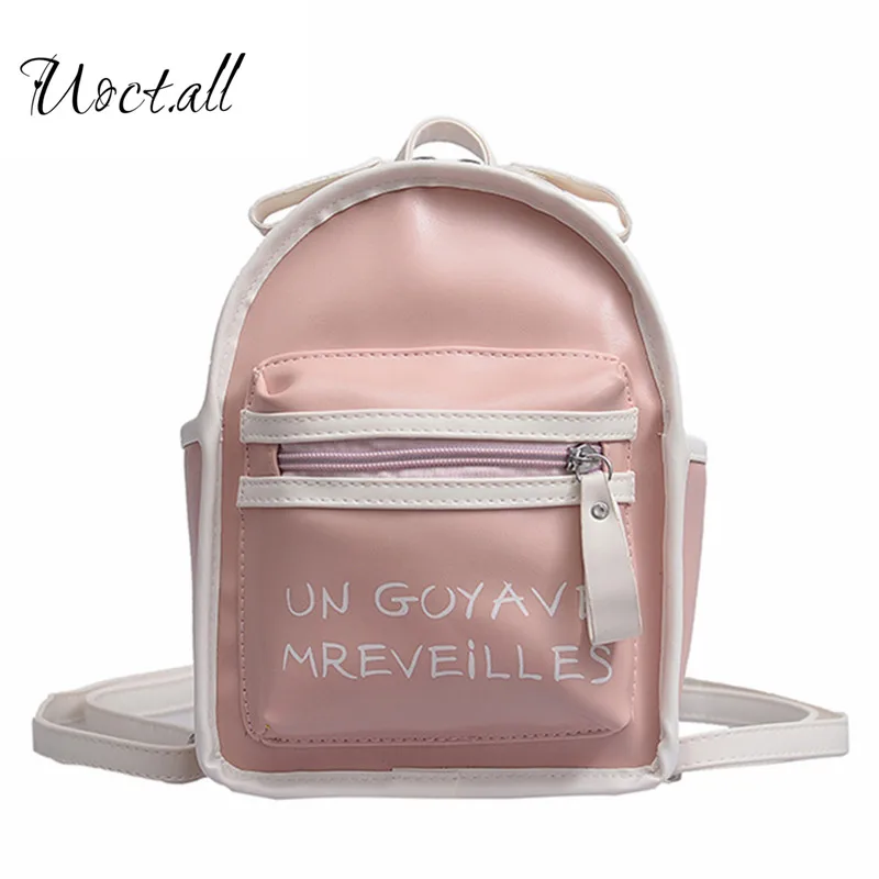 

Mini Shoulder Baggage Girl 2019 New Colourless Girl Backpack Leisure Travel Bag ins Super Hotbag