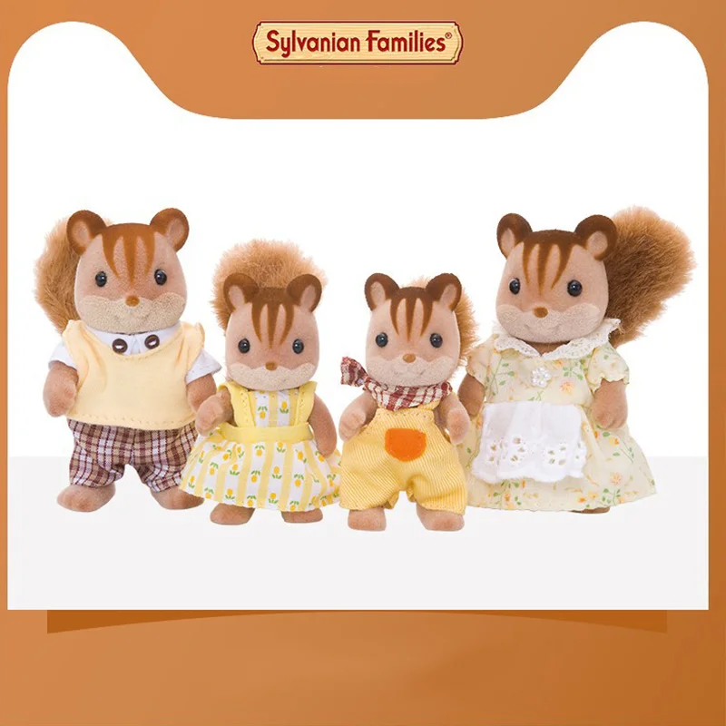 Sylvanian Families игрушка Sylvanian Families ореховая белка семья дети девочки игровой дом кукла 4172