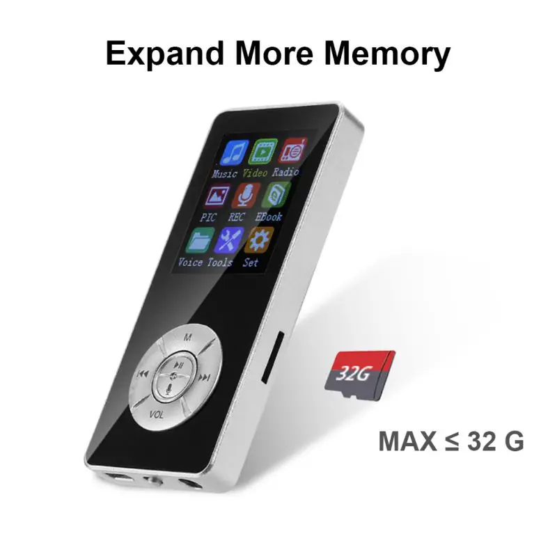 T3 Bluetooth 4,2 MP4 музыкальный плеер мини Plug-and-play диктофон со слотом для карт памяти мини спортивный Bluetooth музыкальный плеер