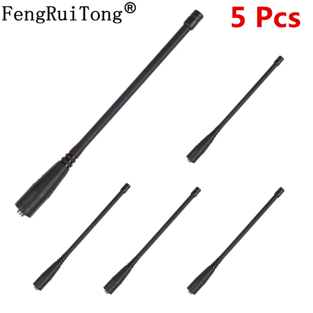 5 шт. антенна для рации BaoFeng uv 5r SMA Female UHF/VHF 136 174/400 520 МГц UV5R|Запчасти и аксессуары