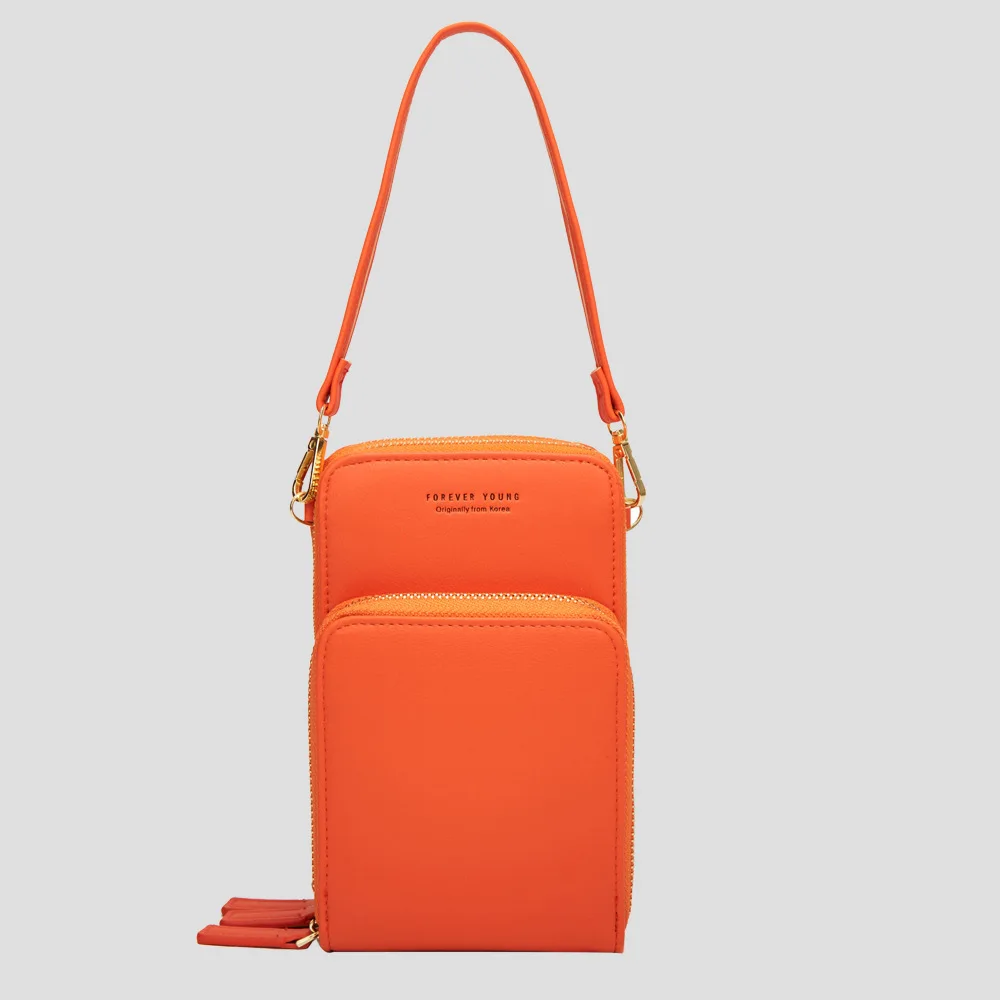 Fashion large-capacity diagonal bag solid color multi-function mobile phone female slung wallet hand purse | Багаж и сумки