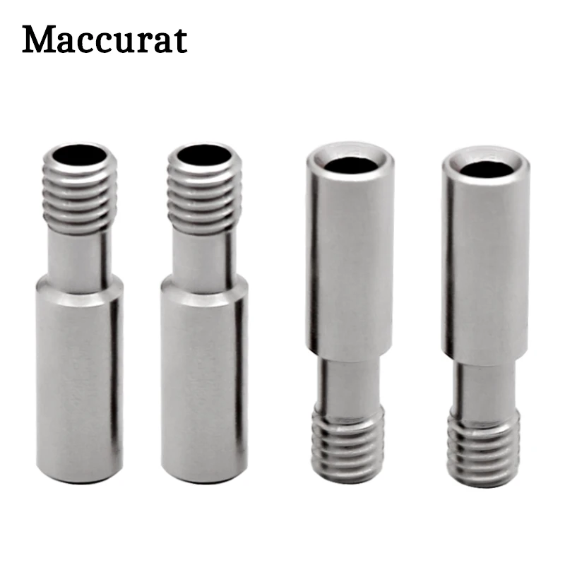

Maccurat 2pcs Creality 3D CR-10 ender-3 Special Throat Bowden Teflon Tube Long Thread For 1.75 mm Filament 3D Printers Parts Ful