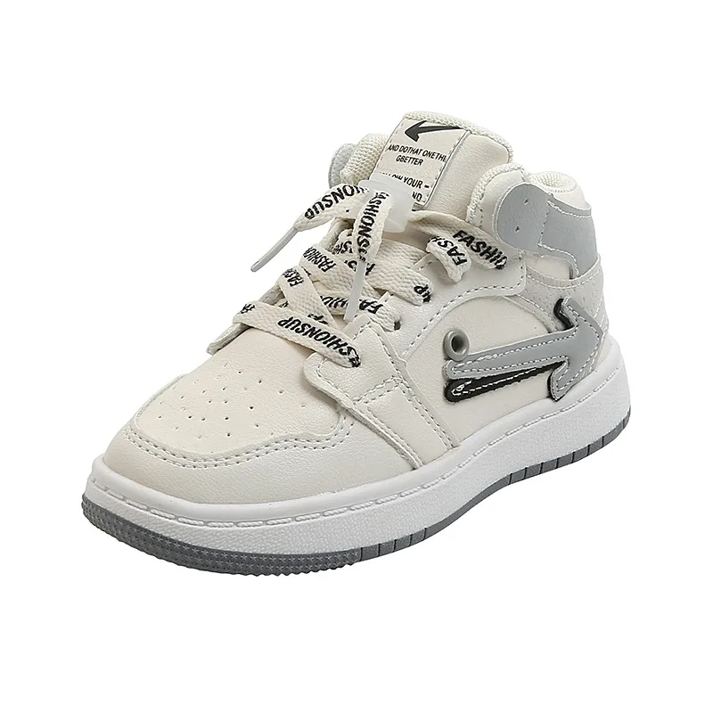 

PU Leather Teenage Student Sneakers Purple Green Gray Girls PE Class Running Shoes Kids Trainers Boys Flats Tennis Shoes D09241