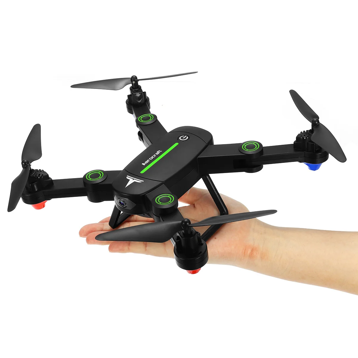 RC HD камера Квадрокоптер Wi-Fi FPV Складная рукоятка Дрон высота удержания W/2MP широкоугольный рычаг небольшой путешествия стабильный полет аэрофотосъемка