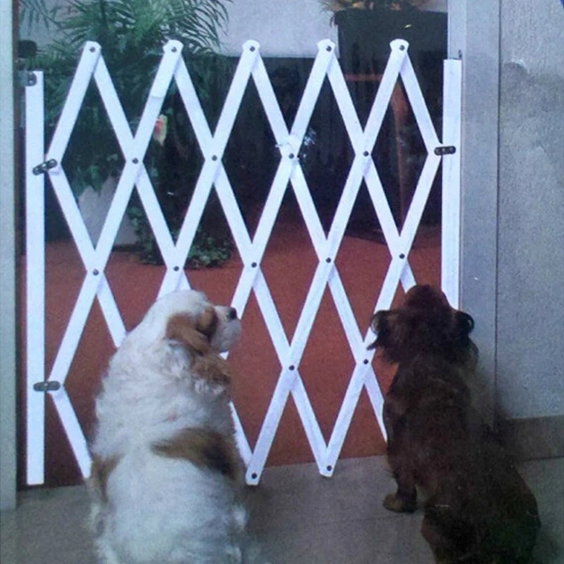 Dog Pet Fences Isolation Folding Safe Guard Simple Stretchable Wooden Fence Barrier Safety Gate Supplies | Дом и сад