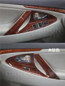 

Imitation Wood Doors Armrest Handle Air Outlet Steering Wheel Decorated Cover Frame For Toyota Camry 2006 07 08 09 10 11 AA570A