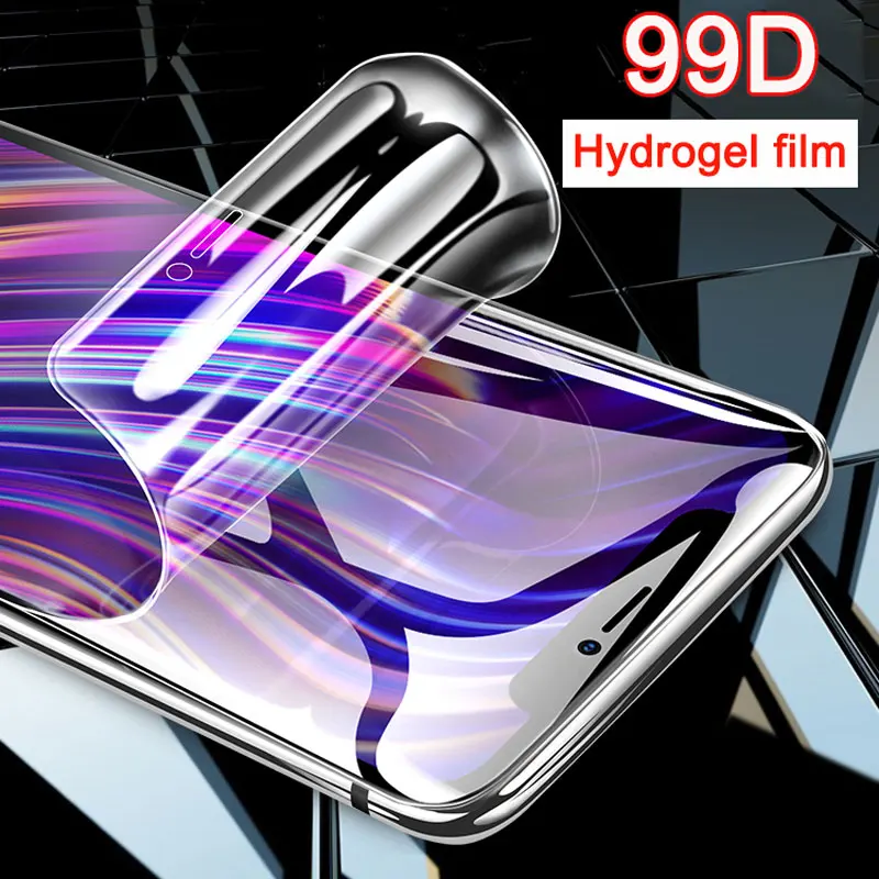 99D полноэкранная Гидрогелевая пленка для iphone 11 Pro X XR XS Max Защитная 6 6s 7 8 PLus не