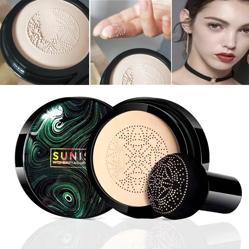 Maquillaje Sunisa Mushroom Head Air Cushion CC Cream base BB glow treatment  korean cosmetic Oil Control Moisturizing Foundation
