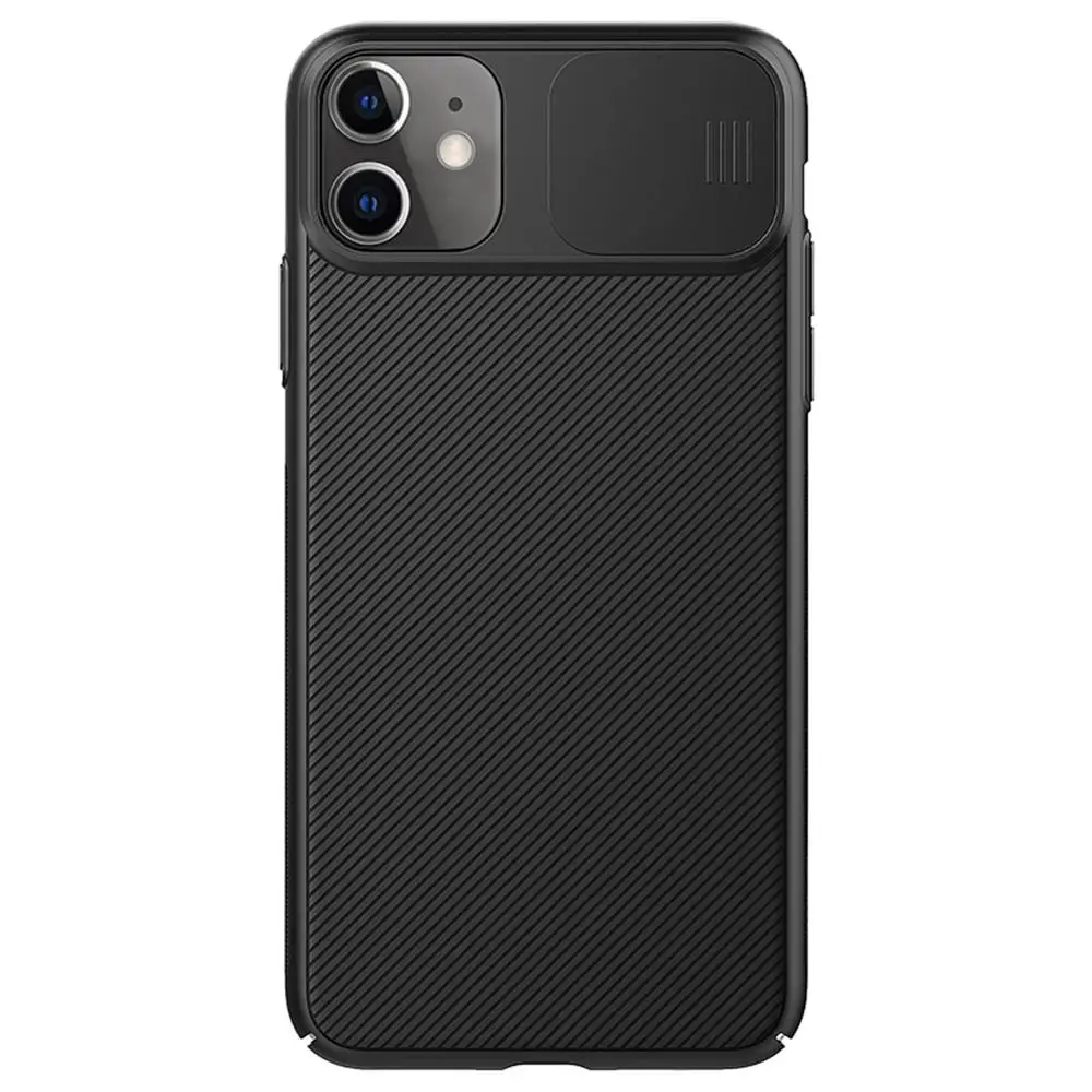Защитный чехол для камеры для iPhone 11/Pro/Max подлинный NILLKIN, Гибридный Тонкий слайд-камера защитный чехол для объектива для iPhone 11 - Цвет: Black