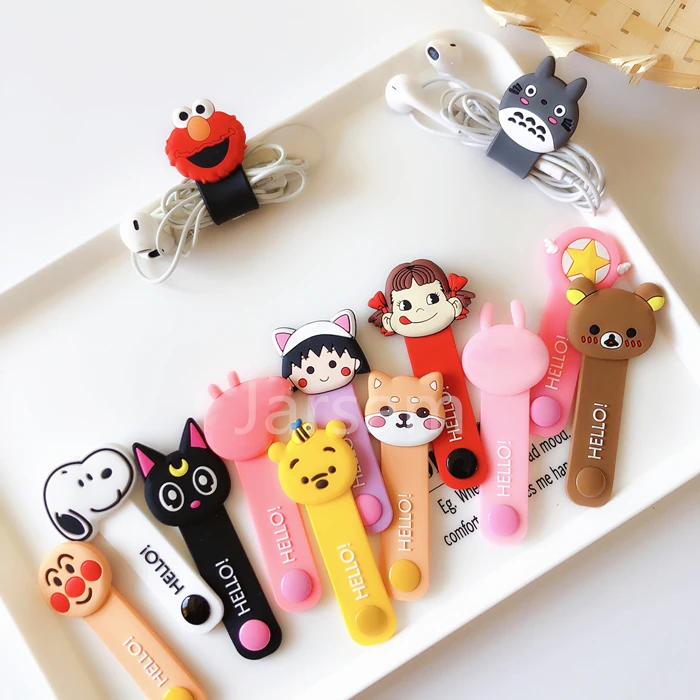 

Cartoon Cable Protector Data Line Cord Protector Protective Case Cable Winder Cover For iPhone USB Charging Cable For iPhone xr