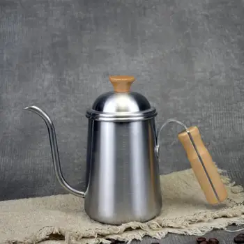 

Metal Camping Coffee Pot Brewing Espresso Portable Milk Coffee Gooseneck Kettle Tools Cafetiere Italienne Cookware EA6KFH